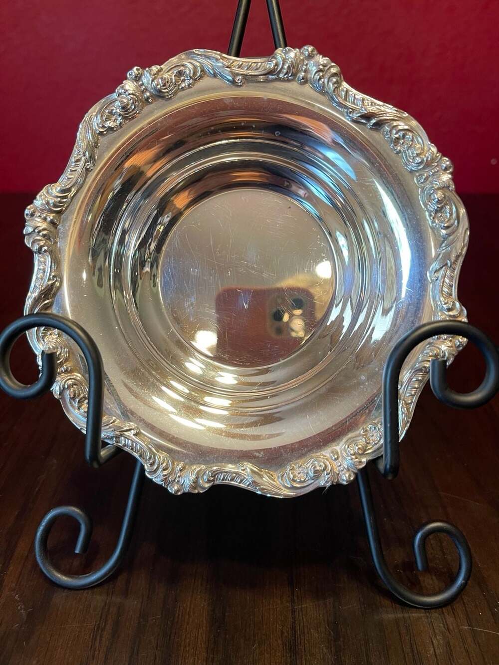 Vintage EPCA Old English Silver-Plated Candy Nut Bowl by Poole (Model 5004)
